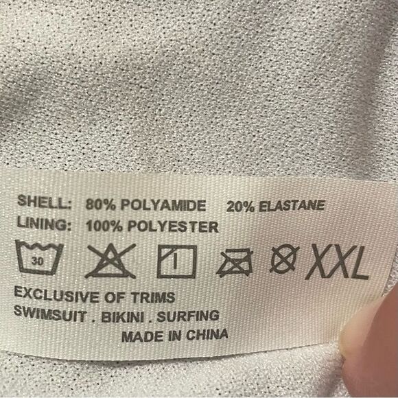 Navy High Waist Hight Cut Leg Ruched Side NWOT Bikini Bottom Women Plus Size XXL - Picture 6 of 7